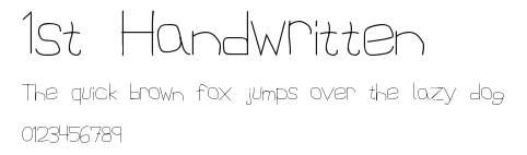 1st Handwritten Preview