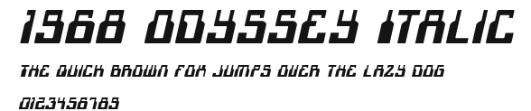 1968 Odyssey Italic Preview