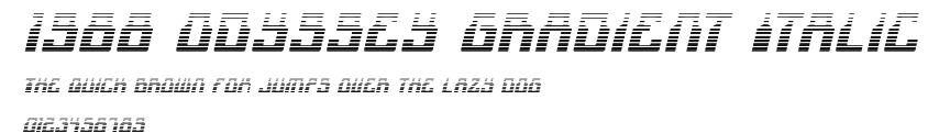 1968 Odyssey Gradient Italic Preview