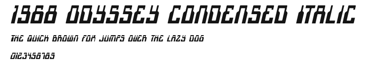 1968 Odyssey Condensed Italic Preview