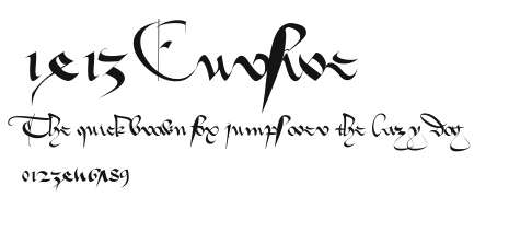1413 Cursive Preview