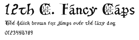 12th C. Fancy Caps Preview