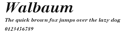 Walbaum Preview