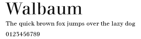 Walbaum Preview