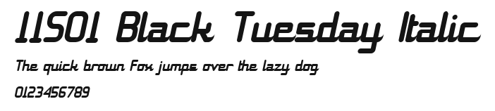 11S01 Black Tuesday Italic Preview