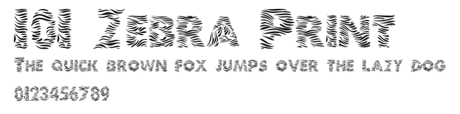 101 Zebra Print Preview