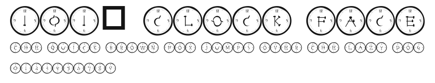 101! Clock Face Preview