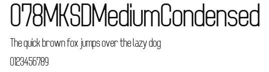 078MKSDMediumCondensed Preview