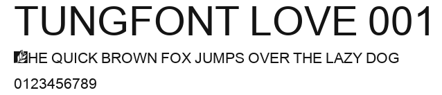 tungfont love 001 Preview