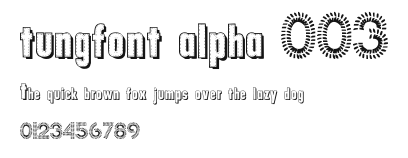 tungfont alpha 003 Preview