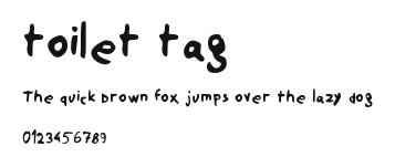 toilet tag Preview