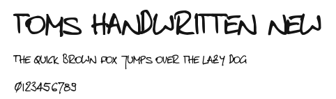 toms handwritten new Preview