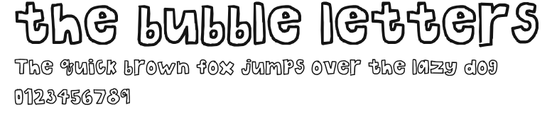 the bubble letters Preview