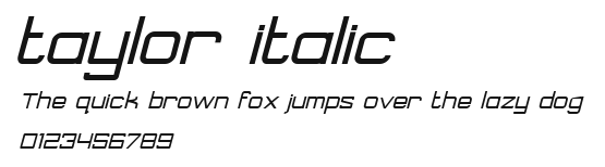 taylor italic Preview