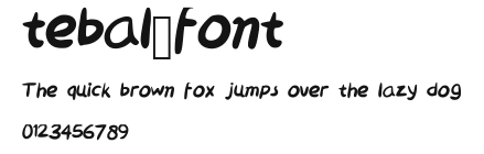 tebal_font Preview