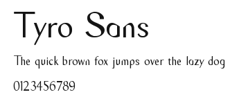 Tyro Sans Preview