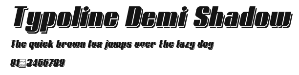 Typoline Demi Shadow Preview