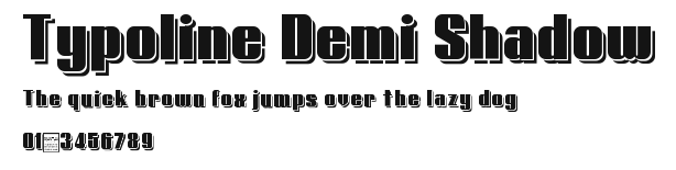 Typoline Demi Shadow Preview