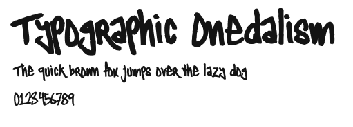 Typographic Onedalism Preview