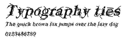 Typography ties Preview