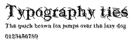 Typography ties Preview