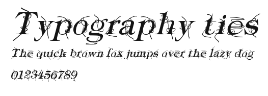 Typography ties Preview