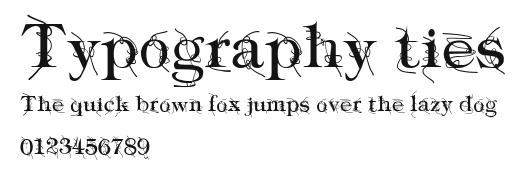 Typography ties Preview