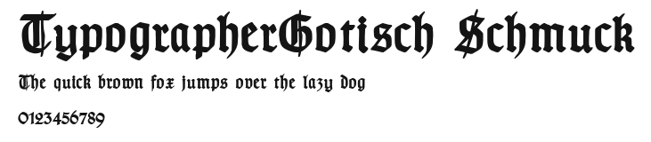 TypographerGotisch Schmuck Preview