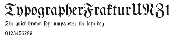 TypographerFrakturUNZ1 Preview