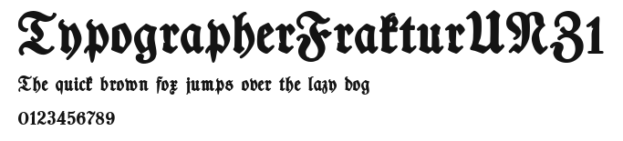 TypographerFrakturUNZ1 Preview