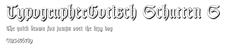 TypographerGotisch Schatten S Preview