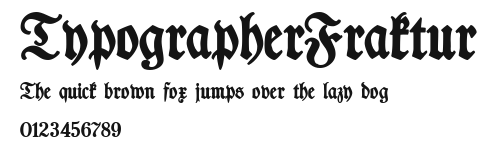 TypographerFraktur Preview
