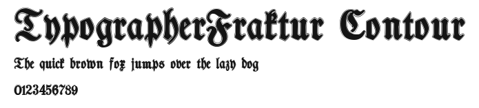 TypographerFraktur Contour Preview