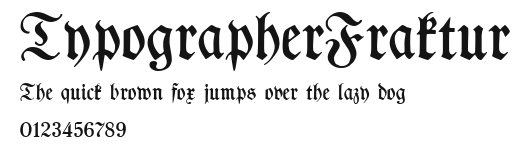 TypographerFraktur Preview