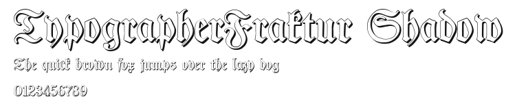 TypographerFraktur Shadow Preview