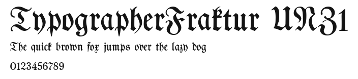 TypographerFraktur UNZ1 Preview