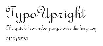 TypoUpright Preview