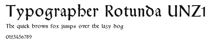 Typographer Rotunda UNZ1 Preview