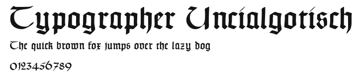 Typographer Uncialgotisch Preview