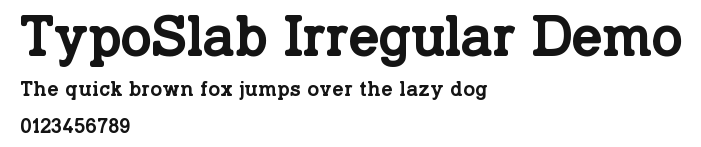 TypoSlab Irregular Demo Preview