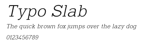 Typo Slab Preview
