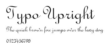 Typo Upright Preview