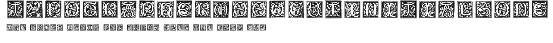 TypographerWoodcutInitialsOne Preview