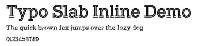 Typo Slab Inline Demo Preview