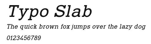 Typo Slab Preview
