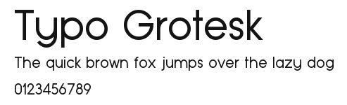 Typo Grotesk Preview