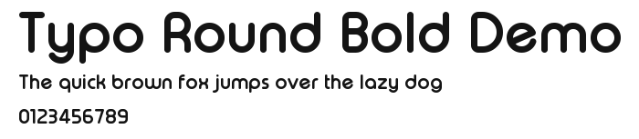 Typo Round Bold Demo Preview