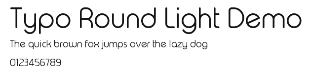 Typo Round Light Demo Preview