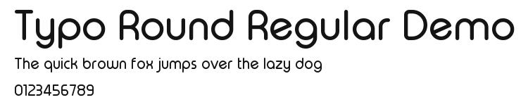 Typo Round Regular Demo Preview