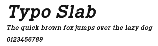 Typo Slab Preview